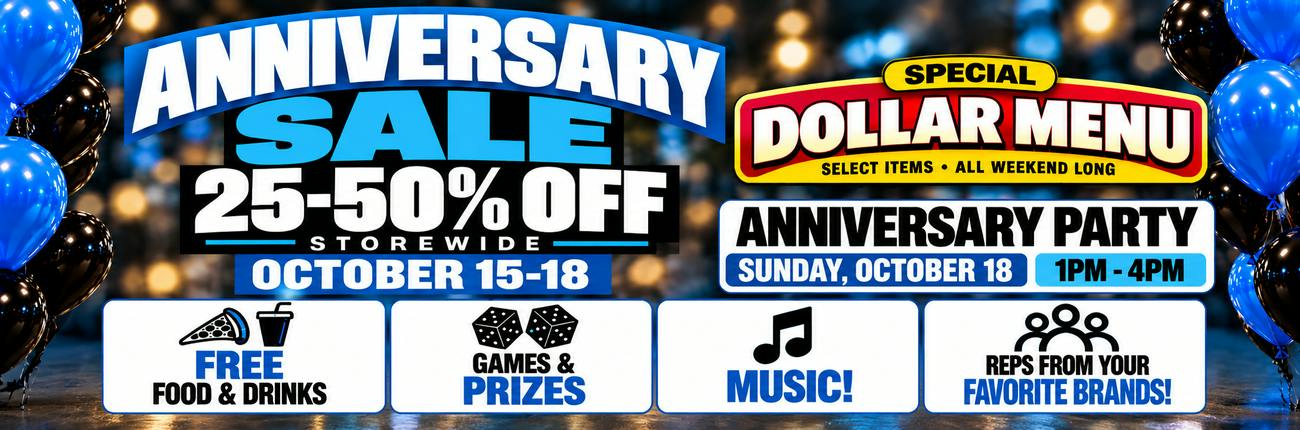 ANNIVERSARY SALE! GASLIGHT DISPENSARY turns 1!