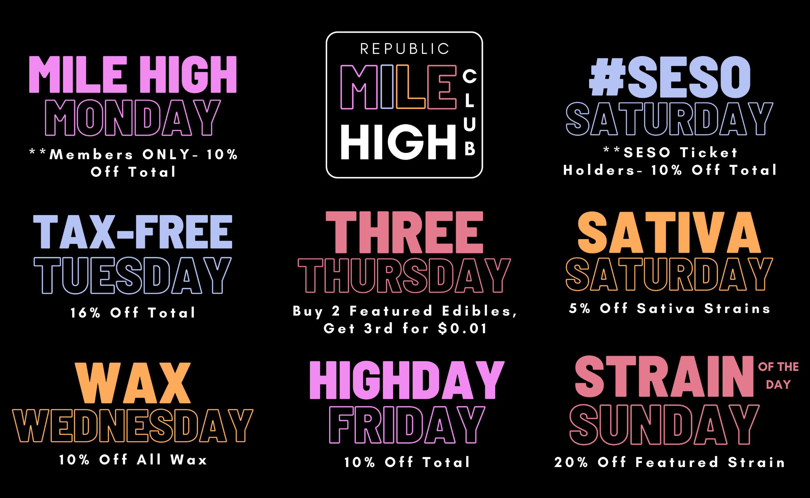 Elevated Exotics Republic (Rec) Cannabis Dispensary Shop Exotics at