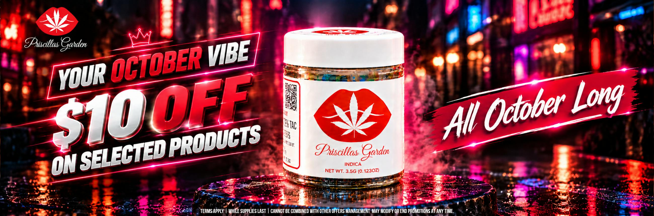 PRISCILLA'S GARDEN-$10 OFF 3.5 JARS