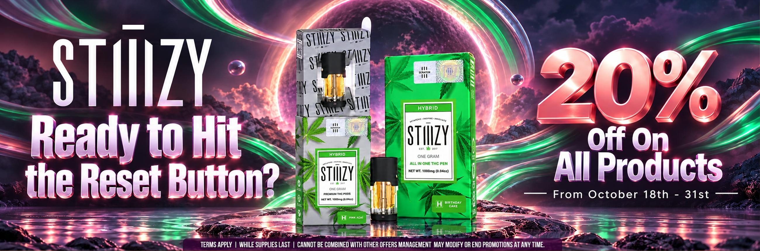STIIIZY-20% OFF ALL PRODUCTS